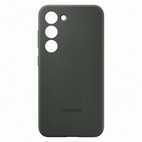 Оригинальный чехол Samsung Silicone Cover Rubber для Samsung Galaxy S23 - khaki (EF-PS911TGEGWW)