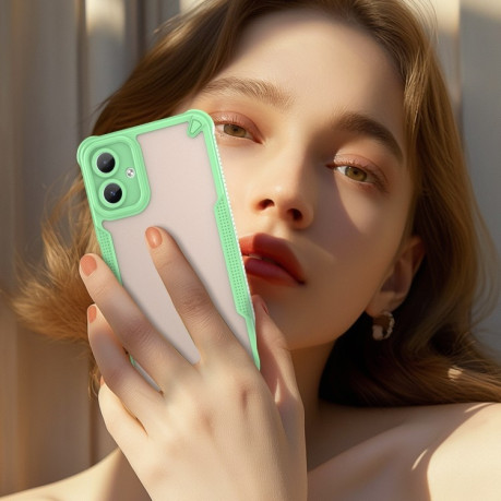 Противоударный чехол Armor Glaze PC Hybrid TPU для Samsung Galaxy A06 - зеленый