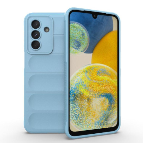 Силиконовый чехол Magic Flannel для Samsung Galaxy A26 5G - голубой
