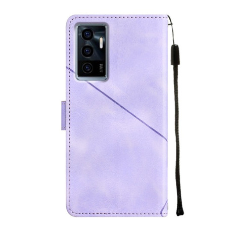 Чохол-книжка Skin-feel Embossed для Vivo S10e 5G / V23e 4G&amp;5G / Y75 4G - фіолетовий