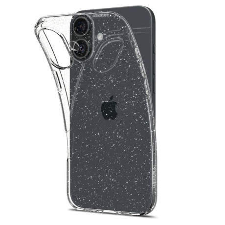 Оригинальный чехол Spigen Liquid Crystal на iPhone 16 Plus - Clear Glitter