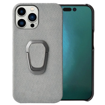 Протиударний чохол Honeycomb Ring Holder для iPhone 14 Pro Max - сірий