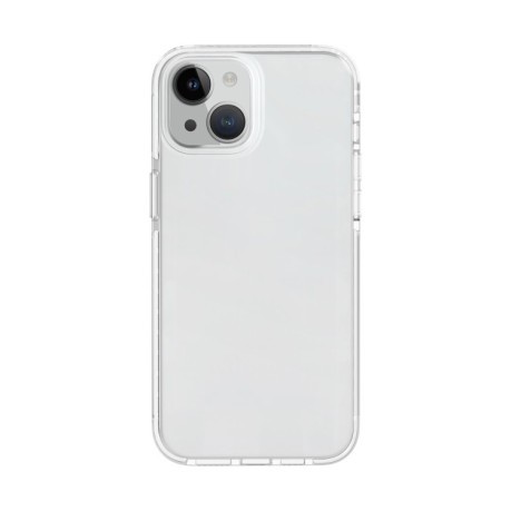 Противоударный чехол Two-color Shockproof для iPhone 15-прозрачно-белый