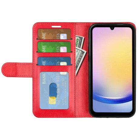 Чохол-книжка R64 Texture Horizontal Flip Leather  для Samsung Galaxy A26 - червоний