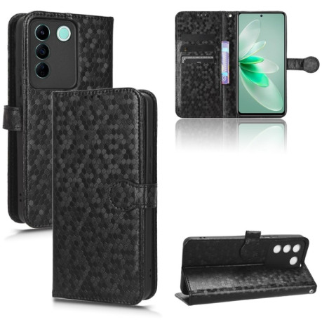 Чехол-книжка Honeycomb Dot для Vivo V27e / S16e - черный