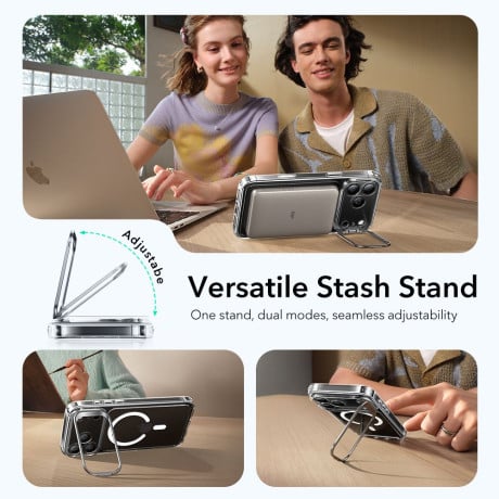 Оригінальний чохол ESR Classic Hybrid з підставкою Kickstand та з MagSafe на iPhone 17 Pro - Clear