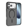 Протиударний чохол Kalebol Metal Lens Frame MagSafe Frosted PC для iPhone 17 Pro - чорний