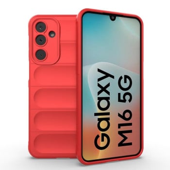 Силіконовий чохол Magic Flannel для Samsung Galaxy M16 5G - червоний