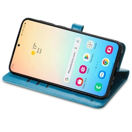 Чохол-книжка Cat and Dog для Samsung Galaxy S25 Ultra 5G - синій