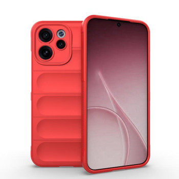 Силиконовый чехол Magic Flannel для OPPO Reno15 F 5G — красный