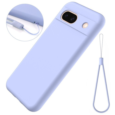 Силіконовий чохол Solid Color Liquid Silicone для Google Pixel 8a - фіолетовий
