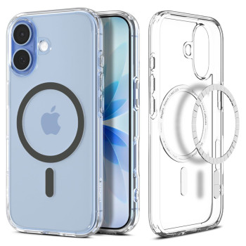 Оригінальний прозорий чохол Spigen Ultra Hybrid з MagSafe на iPhone 17 - Clear Gray