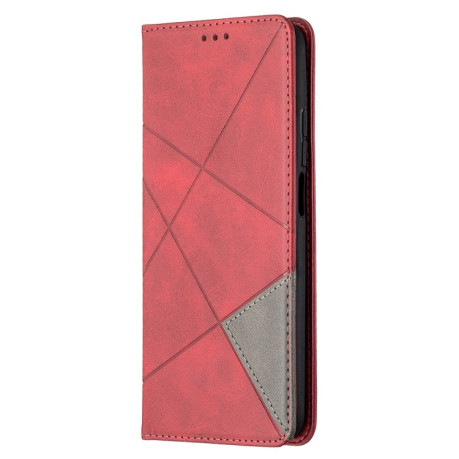 Чехол-книжка Rhombus Texture на Xiaomi Mi 10T / 10 Pro - красный