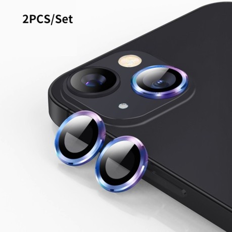 Комплект защитных стекол на камеру ENKAY Aluminium для iPhone 13 / 13 mini - разноцветные