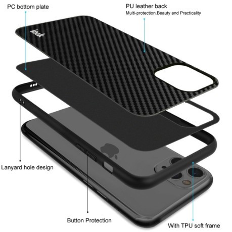 Протиударний чохол IMAK LX-5 Series PC + TPU на Google Pixel 8 Pro - карбоновий