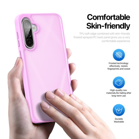 Чехол DUX DUCIS Yind Series TPU Hybrid PC на Samsung Galaxy A36 5G / A56 5G - розовый