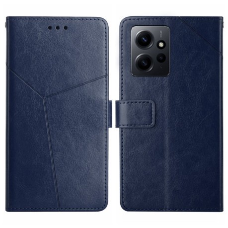 Чехол-книжка Y-shaped Pattern для Xiaomi Redmi Note 12 4G Global - синий