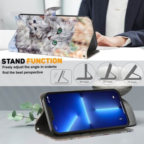 Чехол-книжка 3D Painting для iPhone 16 Pro Max - разноцветный
