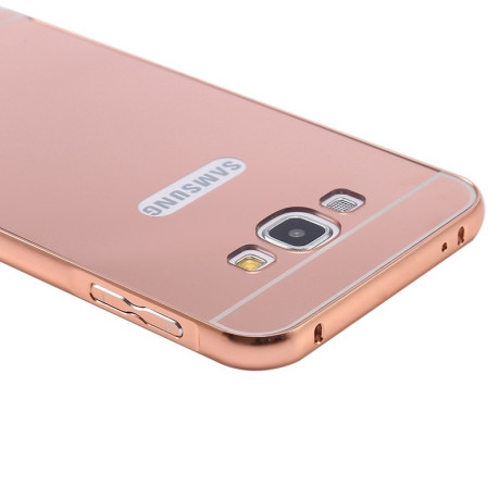 Металлический Бампер и Акриловая Накладка Push-pull Style Rose Gold для Samsung Galaxy A5
