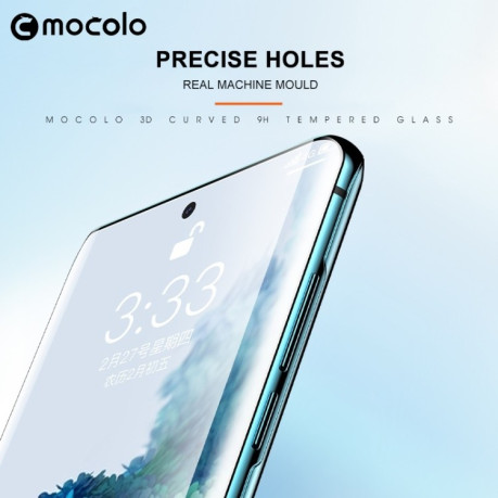 Защитное стекло mocolo 0.33mm 9H 3D на Samsung Galaxy S20 Plus - черный