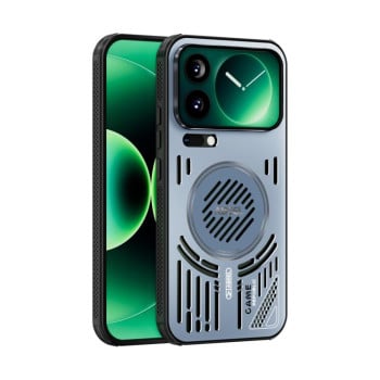 Охлаждающий чехол ABEEL Ice Fox Series с MagSafe на Xiaomi 17 Pro Max — синий