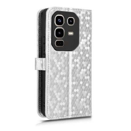 Чехол-книжка Honeycomb Dot для Infinix Note 50 4G / Note 50 Pro 4G - серебристый
