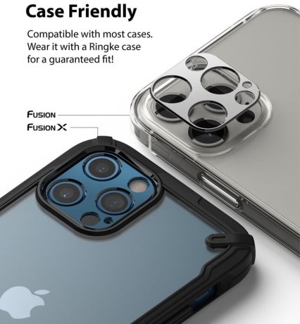 Защита камеры Ringke Camera Styling для iPhone 12 Pro - серебристая
