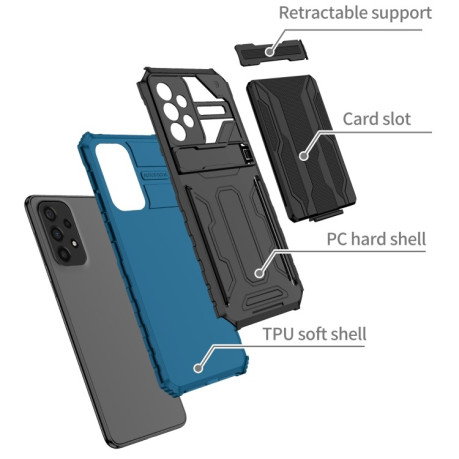 Противоударный чехол Armor Card для Samsung Galaxy A33 5G - синий