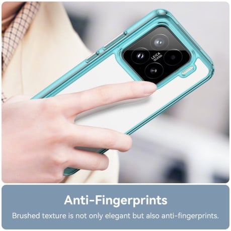 Противоударный чохол Colorful Acrylic Series для Xiaomi 15 - синий