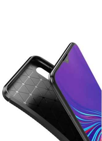 Карбоновый чехол Beetle Series на Samsung Galaxy A10- черный