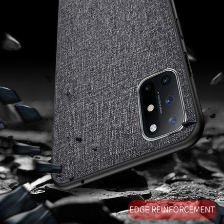 Противоударный чехол Cloth Texture на Samsung Galaxy A52/A52s - коричневый