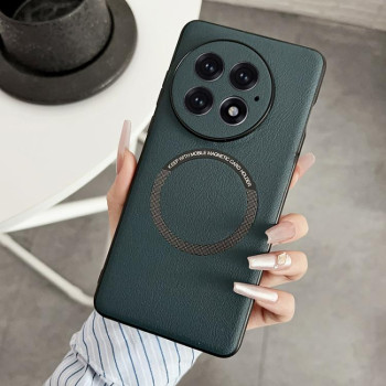 Противоударный чехол MagSafe Magnetic на OnePlus 13 - зеленый