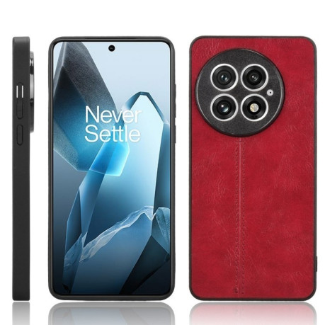 Ударозащитный чехол Sewing Cow Pattern для OnePlus 13 - красный