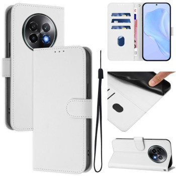 Чехол-книжка с мягким покрытием (Skin Feel) со шнурком на Realme 13+ 5G/13 Pro 5G/13 Pro+ - белый