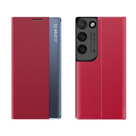 Чохол-книжка Clear View Standing Cover Samsung Galaxy S21 Ultra - червоний
