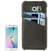 Шкіряний Чохол Fashion Deluxe Retro для Samsung Galaxy S6 Edge / G925-чорний