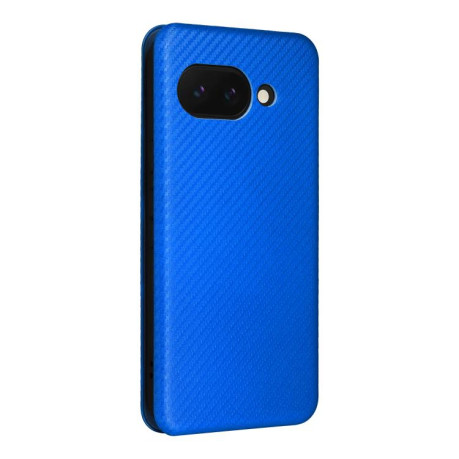 Чохол-книжка Carbon Fiber Texture на Google Pixel 9a - синій