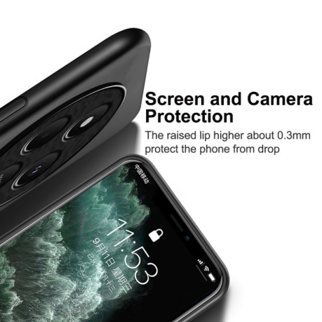 Противоударный чехол Tilt Strip Grain на Xiaomi Redmi 14C 4G/Poco C75/Redmi A4 5G - зеленый