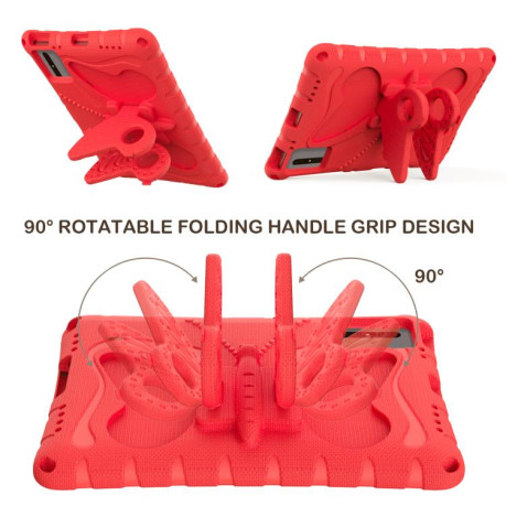 Противоударный чехол Butterfly Bracket EVA для Xiaomi Redmi Pad 2 /SE 11 2025 - красный