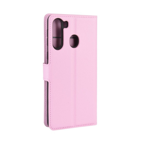 Чохол-книжка Texture Single Fold Samsung Galaxy A21-рожевий