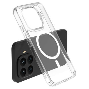 Противоударный магнитный чехол LeReach TOC Clear Series на Xiaomi 17T 5G — прозрачный