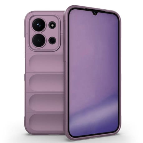 Силиконовый чехол Magic Flannel на Xiaomi Redmi 15C 5G / 4G EU 173mm - фиолетовый
