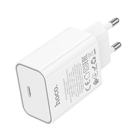 Зарядка Hoco C143A Benefit PD20W (1USB-C) - белая