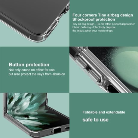 Противоударный чехол IMAK UX-6 series для Samsung Galaxy  Flip 6 - прозрачный