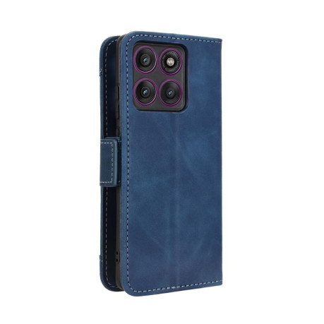 Чехол-книжка Skin Feel Calf на Motorola Edge 60 Pro - синій