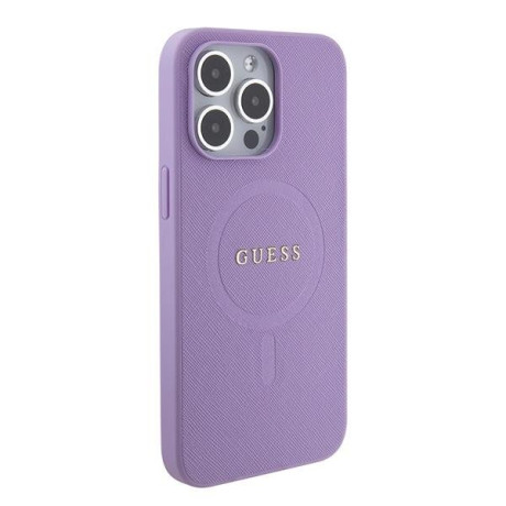 Оригинальный чехол Guess Saffiano MagSafe для iPhone 15 Pro Max - purple(GUHMP15XPSAHMCU)
