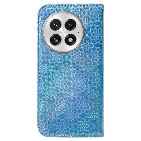 Чехол-книжка Solid Color Colorful на OnePlus 13 - синий