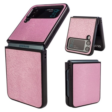 Противоударный чехол Peacock для Samsung Galaxy Flip4  - розовый