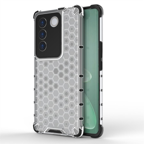 Противоударный чехол Honeycomb на Vivo V27e - белый