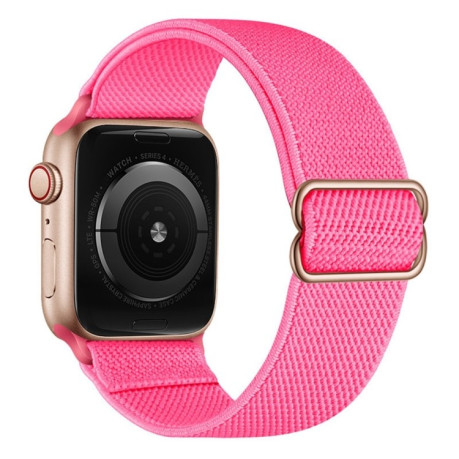 Ремешок Polyester Nylon для Apple Watch 10 46mm/Ultra 49mm / Series 8/7 45mm / 44mm / 42mm/45mm/44mm/42mm - пурпурно-красный